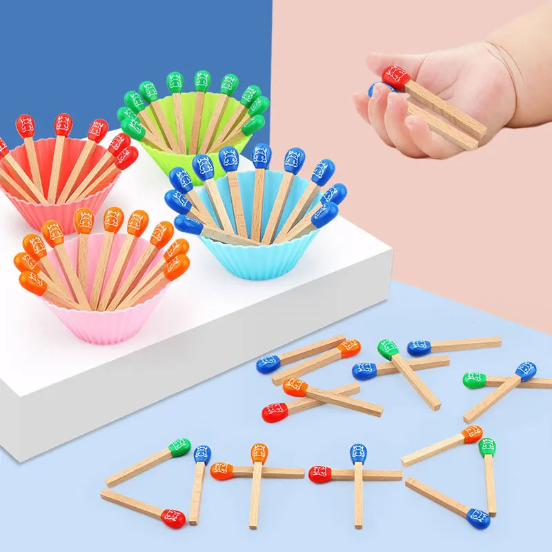 Children Wisdom Wood Matchstick Toy Fun Interactive Math Toys for Children's Logical Thinking Training Puzzle Game
Children Wisdom Wood Matchstick Toy Fun Interactive Math Toys for Children's Logical Thinking Training Puzzle Game
