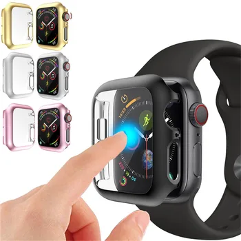 Watch Cover PC Protector Case for Apple Watch Series 4 5 Clear Plastic Screen Film for iWatch 44MM 40MM Full Protector Case 
Watch Cover PC Protector Case for Apple Watch Series 4 5 Clear Plastic Screen Film for iWatch 44MM 40MM Full Protector Case
