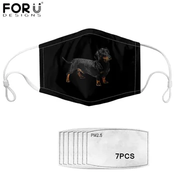 FORUDESIGNS Washable Face Masks Black Funny Dachshund Dog Pattern Breathable Mouth Masks with 7PCS Filters for Women Mascaras
FORUDESIGNS Washable Face Masks Black Funny Dachshund Dog Pattern Breathable Mouth Masks with 7PCS Filters for Women Mascaras
