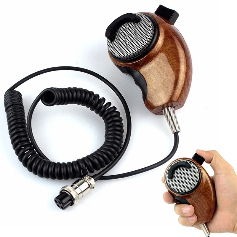 Handheld Speaker Microphone Noise Reducing Mic for Cobra Uniden CB-radios Wood Grain Micro phone In Car Or Other Indoor Outdoor
Handheld Speaker Microphone Noise Reducing Mic for Cobra Uniden CB-radios Wood Grain Micro phone In Car Or Other Indoor Outdoor