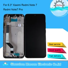 M & Sen – écran tactile LCD avec châssis, 6.3 pouces, pour Xiaomi Redmi Note 7 Pro, Original=