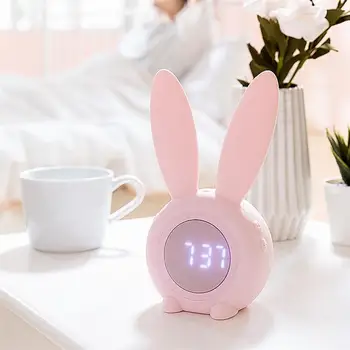 Plastic Alarm Clock Small Desktop Clock Rabbit Ear LED Alarm Clock Magnetic Clock with USB Rechargable Lithum Battery
Plastic Alarm Clock Small Desktop Clock Rabbit Ear LED Alarm Clock Magnetic Clock with USB Rechargable Lithum Battery