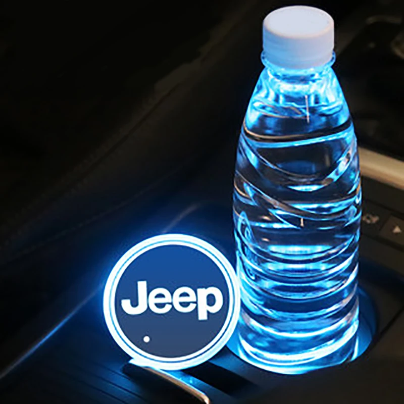 2pcs Car Led Cup Light Mat Logo LED Atmosphere Light for Jeeps Cherokee Wrangler Renegade Cherokee XJ Car Accessories Interior
2pcs Car Led Cup Light Mat Logo LED Atmosphere Light for Jeeps Cherokee Wrangler Renegade Cherokee XJ Car Accessories Interior