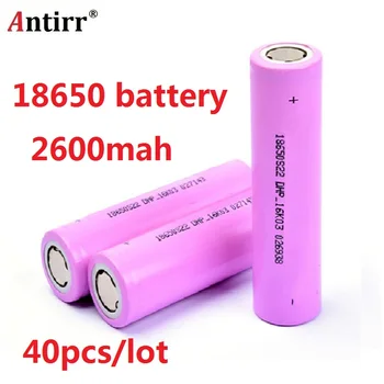 40pcs/lot 3.7V 2600mAh Antirr Original 18650 rechargeable li-ion Battery For ICR18650-26F ICR18650 26F 2600 mAH batteries
40pcs/lot 3.7V 2600mAh Antirr Original 18650 rechargeable li-ion Battery For ICR18650-26F ICR18650 26F 2600 mAH batteries