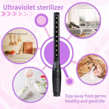 Handhled LED UV Lamp 270nm Wavelength Wardrobe Toilet UV Light Stick Odor Removal Device Tool
Handhled LED UV Lamp 270nm Wavelength Wardrobe Toilet UV Light Stick Odor Removal Device Tool