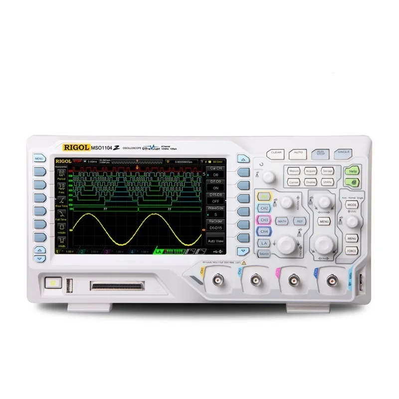 RIGOL MSO1104Z 100MHz Mixed Signal Oscilloscope 4 Analog Channels 16 Digital Channels Professional Electronic Testing Tools
RIGOL MSO1104Z 100MHz Mixed Signal Oscilloscope 4 Analog Channels 16 Digital Channels Professional Electronic Testing Tools