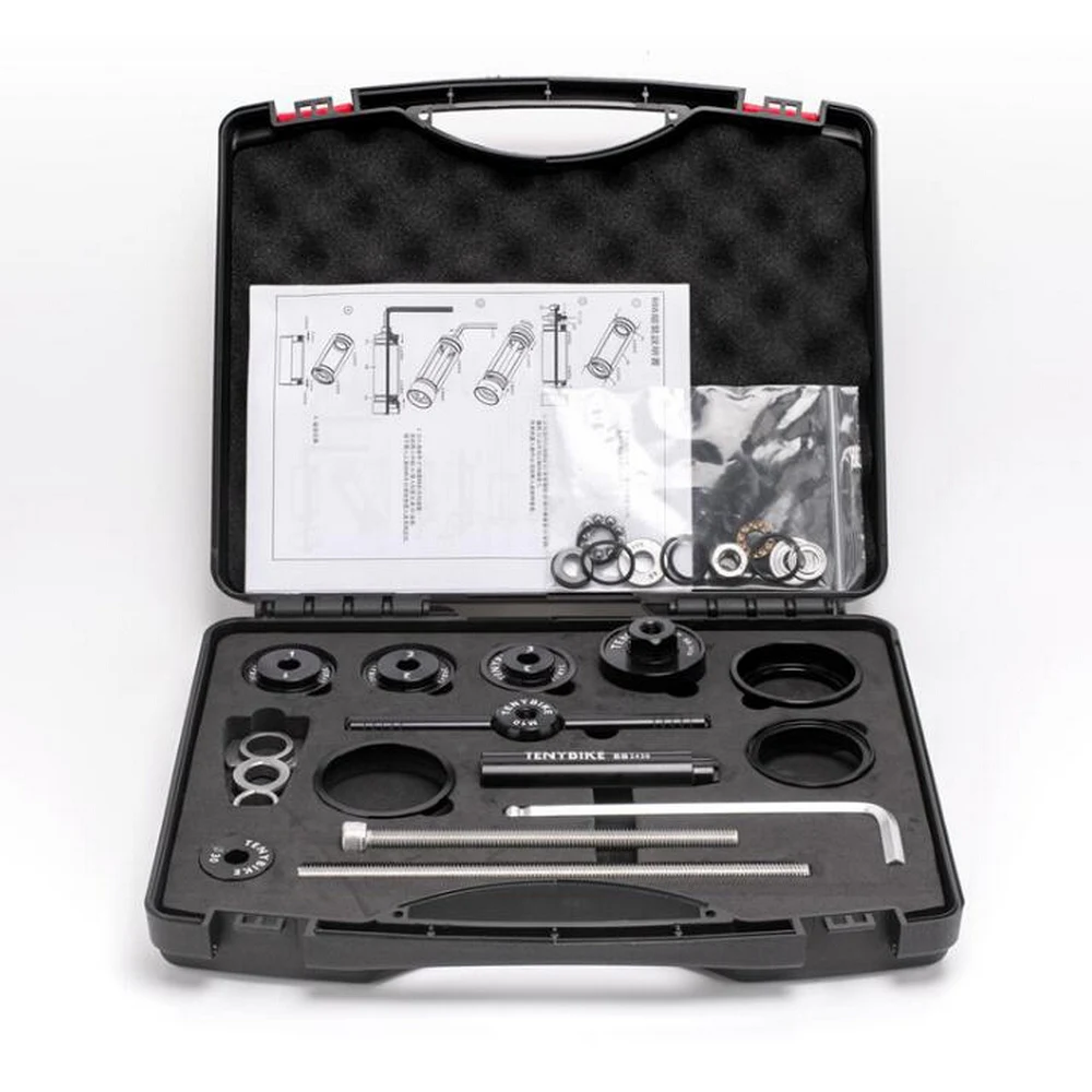 Bicycle Bottom Bracket Install and Removal Tool Axle Disassembly for BB86/30/92/PF30 Mountain Bike Road Fixed Gear Repair Kit 
Bicycle Bottom Bracket Install and Removal Tool Axle Disassembly for BB86/30/92/PF30 Mountain Bike Road Fixed Gear Repair Kit