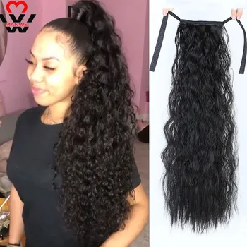 MANWEI Synthetic Curly Ponytail Extensions Clip-in Pony Tail Natural Hair Extension Heat Resistant Hair Pieces
MANWEI Synthetic Curly Ponytail Extensions Clip-in Pony Tail Natural Hair Extension Heat Resistant Hair Pieces