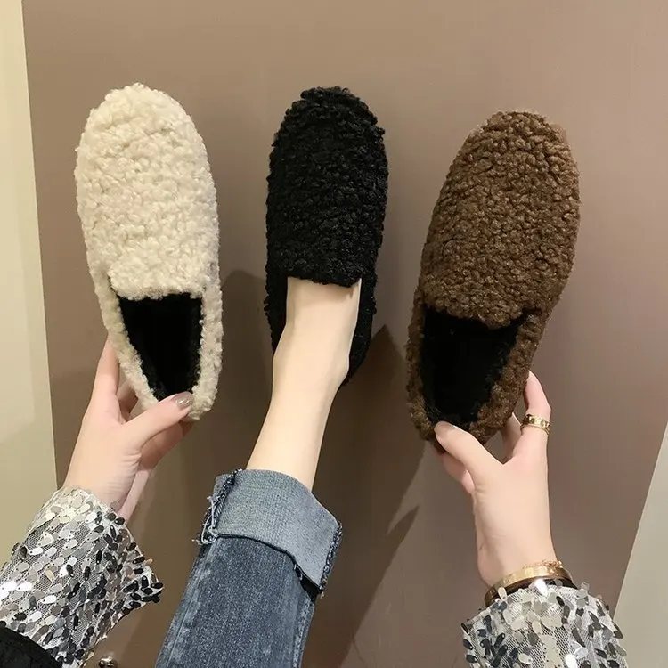 Fluffy Shoes Women's 2019 Autumn & Winter New Style Korean-style plus Velvet Moccosins Slip-on Online Celebrity Versatile Flat C
Fluffy Shoes Women's 2019 Autumn & Winter New Style Korean-style plus Velvet Moccosins Slip-on Online Celebrity Versatile Flat C