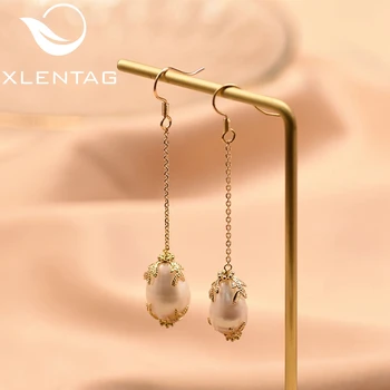 XlentAg Handmade Natural Fresh Waster Baroque Pearls Long Drop Earrings For Women Gifts Dangle Earrings Fine Jewellery GE0577 
XlentAg Handmade Natural Fresh Waster Baroque Pearls Long Drop Earrings For Women Gifts Dangle Earrings Fine Jewellery GE0577