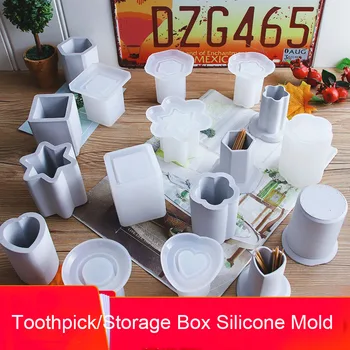 Toothpick Box Concrete Molds Different Shapes Cement Plaster Silicone Mold Round Jewelry Storage Box Epoxy Resin Mould
Toothpick Box Concrete Molds Different Shapes Cement Plaster Silicone Mold Round Jewelry Storage Box Epoxy Resin Mould