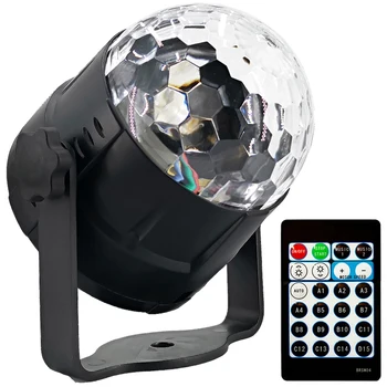 New Sound Activated Party Lights Led Disco Ball Projector 15 Color With Remote Controller Stage Bar Ktv Wedding Show Pub Light(U
New Sound Activated Party Lights Led Disco Ball Projector 15 Color With Remote Controller Stage Bar Ktv Wedding Show Pub Light(U