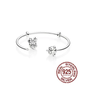 New 925 silver Mickey Mouse Open Set Fit original pandoras beads Bracelet Moments charm Bracelet bangles Jewelry Gifts for women
New 925 silver Mickey Mouse Open Set Fit original pandoras beads Bracelet Moments charm Bracelet bangles Jewelry Gifts for women