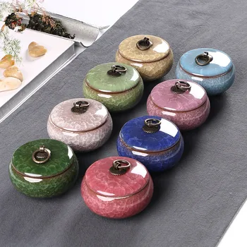 China Retro Creative Ice Cracked Tea Caddy Ceramic Tin Powder Storage Tank Antique Colorful Tea Caddy Tea Set AccessoriesLB83104
China Retro Creative Ice Cracked Tea Caddy Ceramic Tin Powder Storage Tank Antique Colorful Tea Caddy Tea Set AccessoriesLB83104