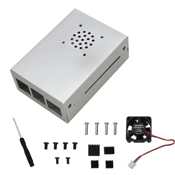 for Raspberry Pi 4 Case, Aluminum Alloy Metal Case for Raspberry Pi 4 Cooling Fan Heatsinks
for Raspberry Pi 4 Case, Aluminum Alloy Metal Case for Raspberry Pi 4 Cooling Fan Heatsinks