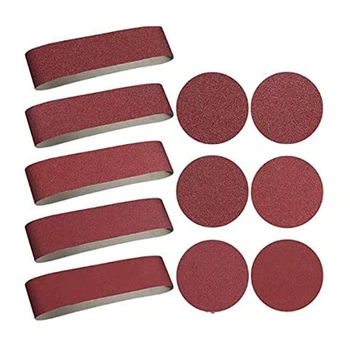 22 PCS Aluminum Oxide Sanding Belts 4 x 36 Inch Sanding Belts (80-400 Grits) and 6 Inch Sanding Disc Belt (80-400 Grits)
22 PCS Aluminum Oxide Sanding Belts 4 x 36 Inch Sanding Belts (80-400 Grits) and 6 Inch Sanding Disc Belt (80-400 Grits)