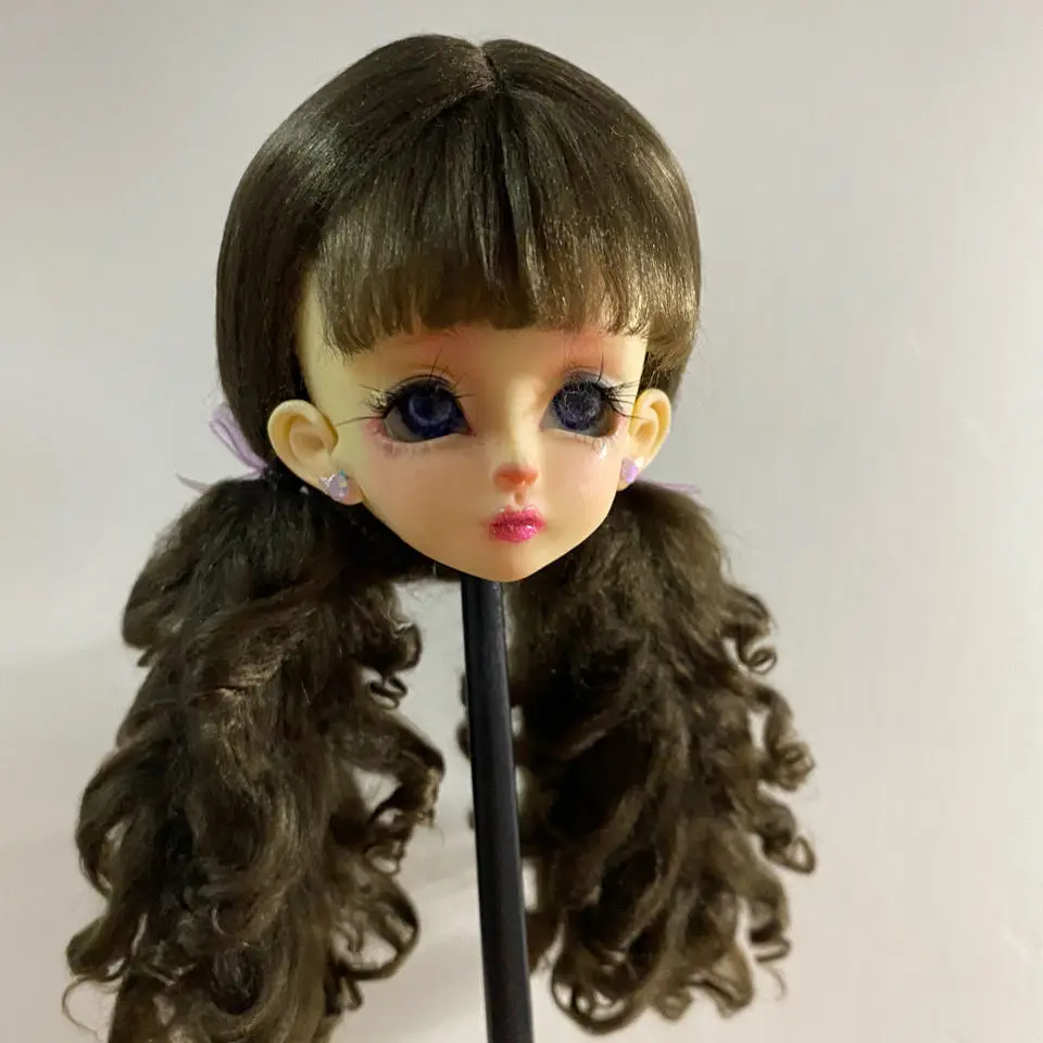 Doll Wig DIY Double Ponytail Curls Hair Cute Princess Doll Head Accessories Toy Wig For 1/8 1/6 BJD Doll OB11
Doll Wig DIY Double Ponytail Curls Hair Cute Princess Doll Head Accessories Toy Wig For 1/8 1/6 BJD Doll OB11