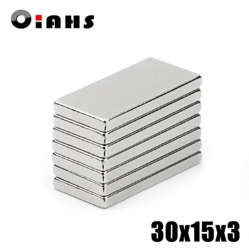 2pcs F30x15x3mm Super Powerful Strong Rare Earth Block NdFeB Magnet Neodymium N35 Magnets F30*15*3mm- Free Shipping
2pcs F30x15x3mm Super Powerful Strong Rare Earth Block NdFeB Magnet Neodymium N35 Magnets F30*15*3mm- Free Shipping
