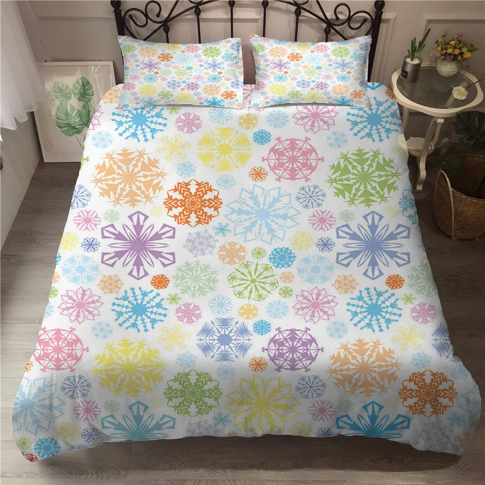 MEI Dream Colorful Snow Pattern Duvet Cover Set Snow Series Complete Bedding Sets double Sheet King Size
MEI Dream Colorful Snow Pattern Duvet Cover Set Snow Series Complete Bedding Sets double Sheet King Size