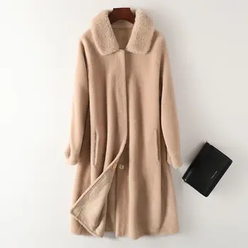 2020 New Natural Real Sheep Fur Coat Winter Women Medium Style Genuine Real Fur Jacket Female High Quality Overcoats Q253
2020 New Natural Real Sheep Fur Coat Winter Women Medium Style Genuine Real Fur Jacket Female High Quality Overcoats Q253
