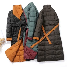 2022new Winter Women Long Jacket Casual Female Single Breasted Loose 90% White Duck Down Parkas with Belt Warm Snow Outwear
2022new Winter Women Long Jacket Casual Female Single Breasted Loose 90% White Duck Down Parkas with Belt Warm Snow Outwear