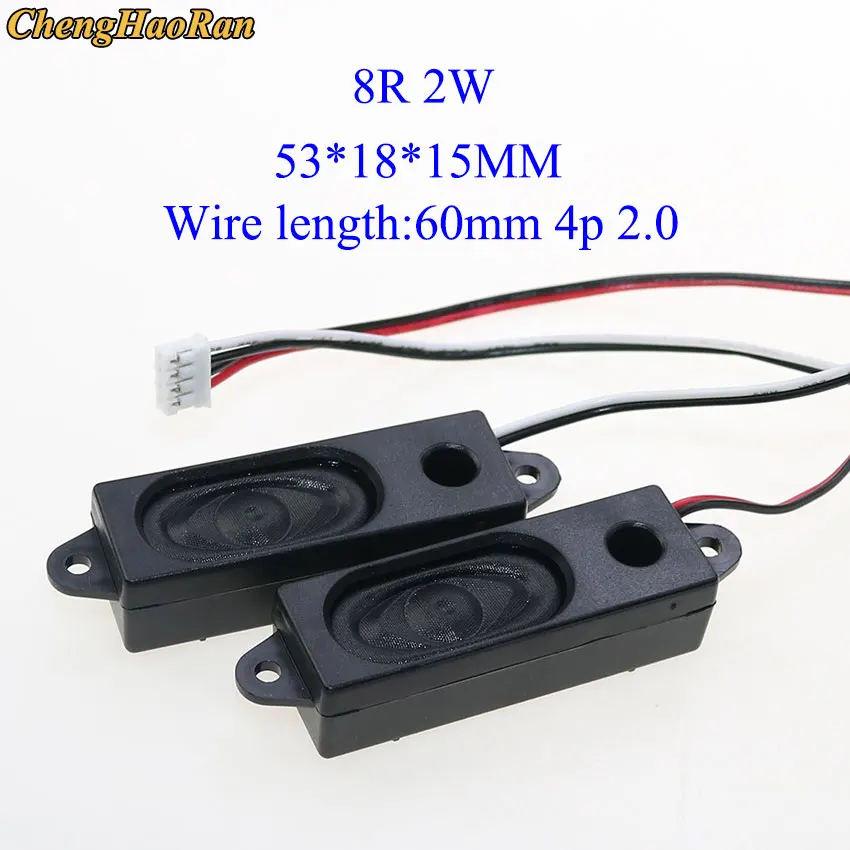 ChengHaoRan 1Pari 1635 Speaker 5318 /1853 box cavity 8ohm 2W Speaker for tile smart LCD TV advertising machine/notebook
ChengHaoRan 1Pari 1635 Speaker 5318 /1853 box cavity 8ohm 2W Speaker for tile smart LCD TV advertising machine/notebook