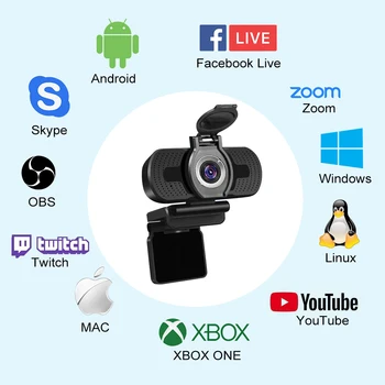 USB HD Webcam 1080P 2 MP Web Camera for Gaming Video Calling Recording Conferencing Build in Noise Reduction Microphone
USB HD Webcam 1080P 2 MP Web Camera for Gaming Video Calling Recording Conferencing Build in Noise Reduction Microphone