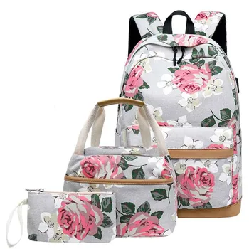 Maison Fabre 3PCS Backpack female Oxford School Backpack Shoulder bag Casual Floral School Bag With USB Charging Port
Maison Fabre 3PCS Backpack female Oxford School Backpack Shoulder bag Casual Floral School Bag With USB Charging Port