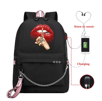 Girls Backpacks Shoulder Bag Leopard Lips Print Travel Bag Schoolbag Rucksack Usb Charging Women Fashion Satchel Bookbag Laptop 
Girls Backpacks Shoulder Bag Leopard Lips Print Travel Bag Schoolbag Rucksack Usb Charging Women Fashion Satchel Bookbag Laptop