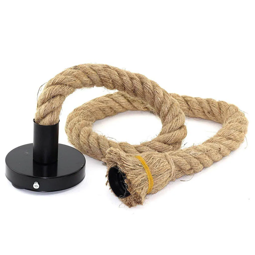 1 Pcs Vintage Rope Lamp Base E27 100cm Rustic Retro Style Restaurant Creative Country Style Light Decorations
1 Pcs Vintage Rope Lamp Base E27 100cm Rustic Retro Style Restaurant Creative Country Style Light Decorations
