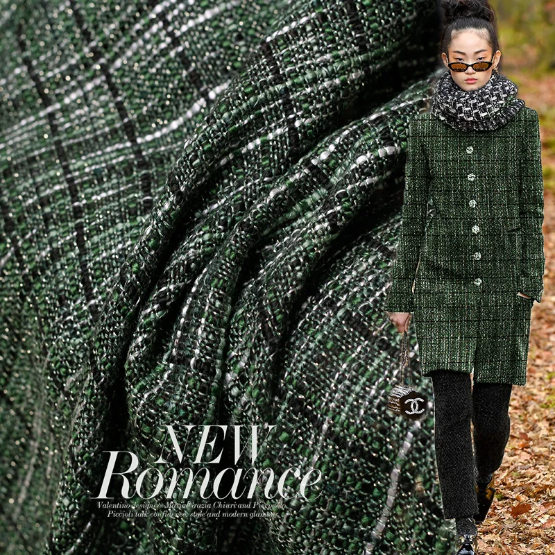 The cloth Dark Green Black Tweed Wool and Polyester Garment Materials Spring Jacket Dress DIY clothes fabrics Freeshipping
The cloth Dark Green Black Tweed Wool and Polyester Garment Materials Spring Jacket Dress DIY clothes fabrics Freeshipping