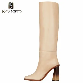 Prova Perfetto Fashion Mixed Colors Square Heel Boots Women Solid Color Vamp Pointed Toe Winter Botas Mujer Plus Size 34 - 43
Prova Perfetto Fashion Mixed Colors Square Heel Boots Women Solid Color Vamp Pointed Toe Winter Botas Mujer Plus Size 34 - 43