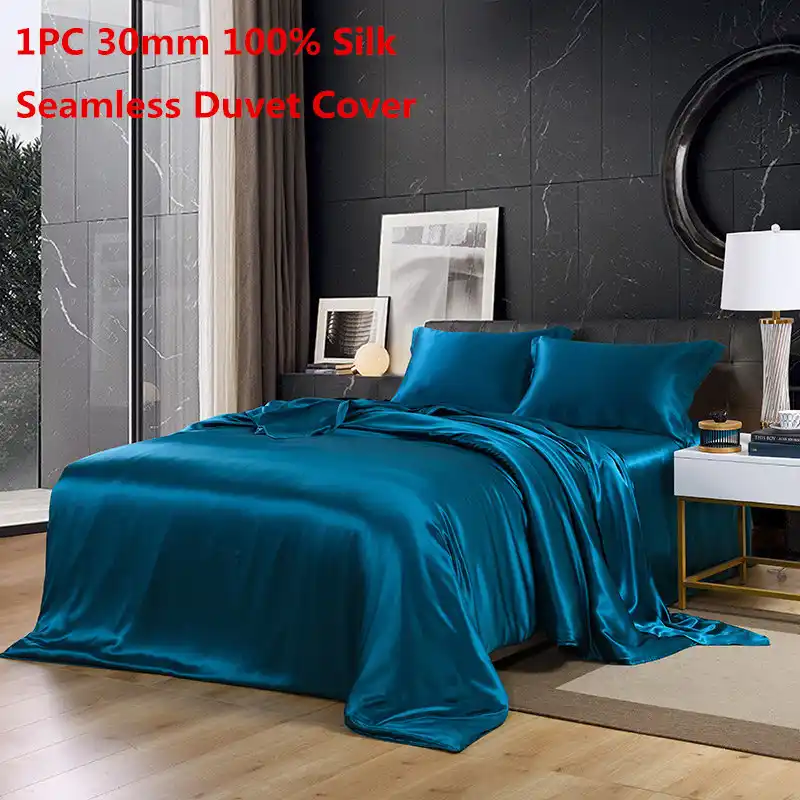 30mm 100 Mulberry Silk Duvet Cover Seamless Solid Dyed Silk Cover