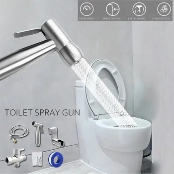 Personal Hand-Held Sprayer Shower Head Self Cleaning Nozzle Flusher Set Bathroom Attachment Toilet Seats Bidet Spray Cleaner
Personal Hand-Held Sprayer Shower Head Self Cleaning Nozzle Flusher Set Bathroom Attachment Toilet Seats Bidet Spray Cleaner