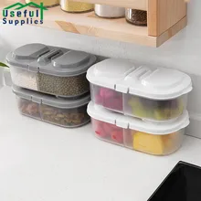 2 Grids Plastic Transparent Clamshell Storage Box Can Separate the Refrigerator for Fresh-keeping Storage Home Food Containers
2 Grids Plastic Transparent Clamshell Storage Box Can Separate the Refrigerator for Fresh-keeping Storage Home Food Containers