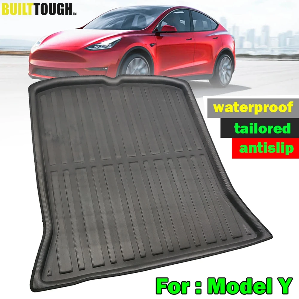 

Tailored For Tesla Model Y 2020 2021 Rear Boot Cargo Liner Trunk Floor Mat Tray Luggage Cover Protector Tray