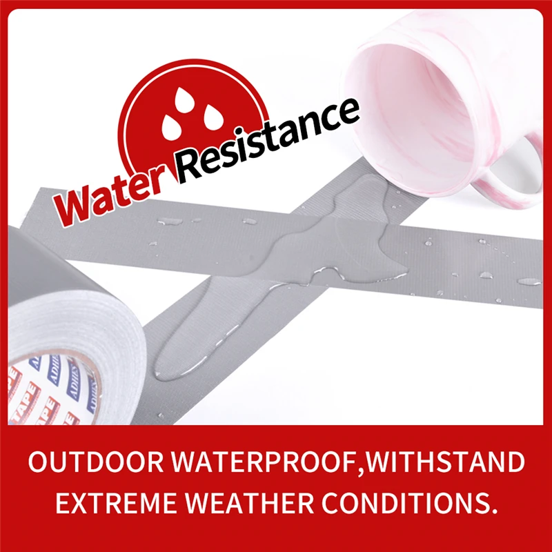 Generic ADHES Heavy Duty Silver Duct Tape For Emergency Repairs And