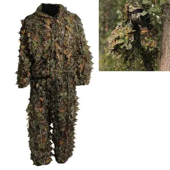 Hunting Ghillie Suit 3D Camo Bionic Leaf Linen Hunting Clothes Camouflage Jungle Woodland Birdwatching Poncho Hunting Clothing
Hunting Ghillie Suit 3D Camo Bionic Leaf Linen Hunting Clothes Camouflage Jungle Woodland Birdwatching Poncho Hunting Clothing