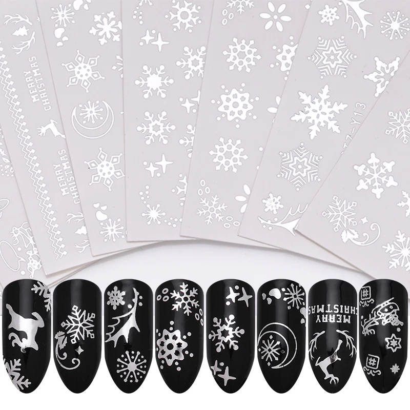 1 Sheet Gold Silver Nail Stickers Water Decals Christmas Tree Deer Snow Mixed Pattern Transfer Sticker Nail Art Decoration
1 Sheet Gold Silver Nail Stickers Water Decals Christmas Tree Deer Snow Mixed Pattern Transfer Sticker Nail Art Decoration