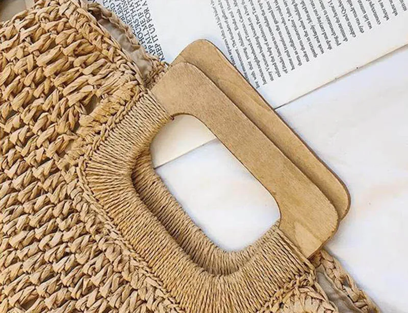 Gusure Large Rattan Tote - Wicker Woven Summer Travel Shoulder Bag 7 H5431fbfec7e64086b98fef9794b543cda