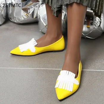 Spring 2020 Flat shoes women Shallow mouth Loafers Slip-On Pointed Toe Beach shoes color Rubber sole tassel luxury women shoes
Spring 2020 Flat shoes women Shallow mouth Loafers Slip-On Pointed Toe Beach shoes color Rubber sole tassel luxury women shoes