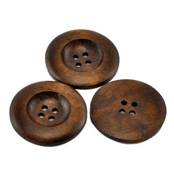 New 20PCs Dark Coffee 4 Holes Round Wood Sewing Buttons 35mm
New 20PCs Dark Coffee 4 Holes Round Wood Sewing Buttons 35mm