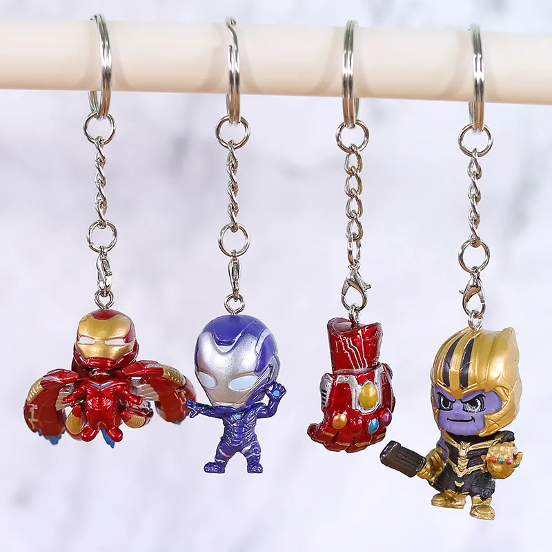 Marvel Avengers Iron Man Thanos Infinity Gauntlet Falcon War Machine Black Panther Keychain PVC model Figurals Dolls 10pcs/lot
Marvel Avengers Iron Man Thanos Infinity Gauntlet Falcon War Machine Black Panther Keychain PVC model Figurals Dolls 10pcs/lot