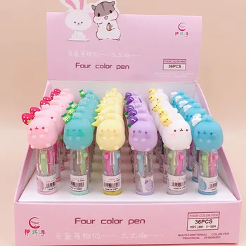 36 pcs/lot Mini Molang Rabbit 4 Colors Ballpoint Pen Cute Fruit ball pens School Office writing Supplies Stationery Gift
36 pcs/lot Mini Molang Rabbit 4 Colors Ballpoint Pen Cute Fruit ball pens School Office writing Supplies Stationery Gift