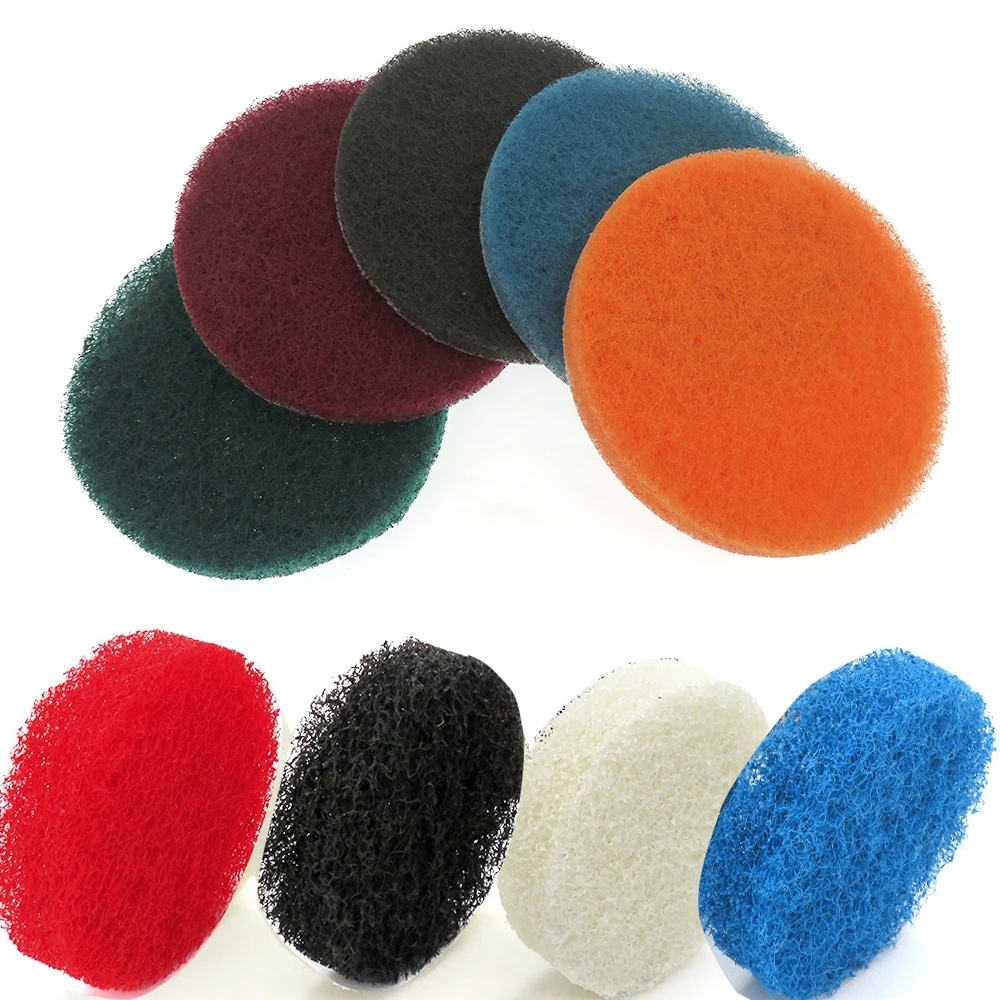9pcs set 4 inch Scouring Pad Industrial Power Scrub Pads for Drill Polish Hook & Loop Self-adhesive Disc Nylon Car cleaning
9pcs set 4 inch Scouring Pad Industrial Power Scrub Pads for Drill Polish Hook & Loop Self-adhesive Disc Nylon Car cleaning