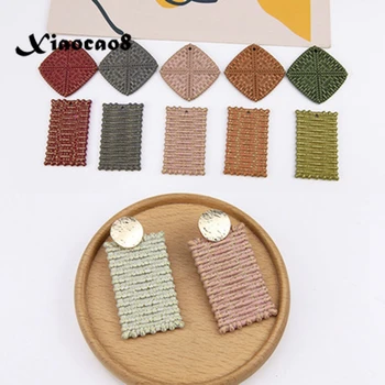 20PCS DIY handmade jewelry accessories connectors imitation woven rattan resin rectangular pendant for jewelry making earrings 
20PCS DIY handmade jewelry accessories connectors imitation woven rattan resin rectangular pendant for jewelry making earrings