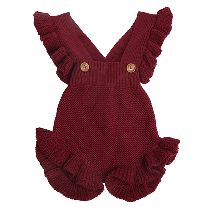 2020 Autumn Winter Baby Knitted Jumpsuit Baby Girl Ruffled Sleeveless Jumpsuit Boy Fart Eomper Set
2020 Autumn Winter Baby Knitted Jumpsuit Baby Girl Ruffled Sleeveless Jumpsuit Boy Fart Eomper Set
