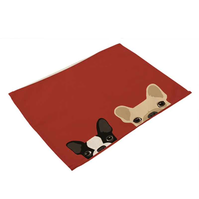 Cartoon Dog Placemat Cute Dog Pattern Place Mat Cotton Linen Western Pad Placemat Insulation Dining Table Mat Anti-skid Coaster
Cartoon Dog Placemat Cute Dog Pattern Place Mat Cotton Linen Western Pad Placemat Insulation Dining Table Mat Anti-skid Coaster