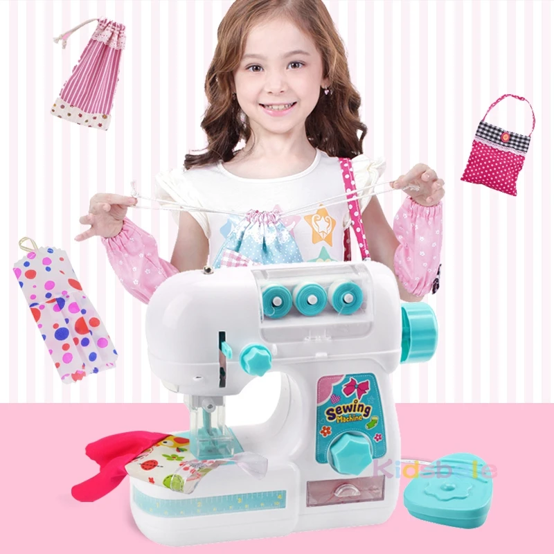 Детская швейная машинка игрушечная мини мебель развивающая обучающая