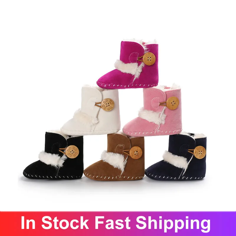 Newborn Infant Baby Girls Snow Boots Winter Warm Baby Non-slip Shoes Solid Button Plush Ankle Cotton Shoes For 0 To 6 Months
Newborn Infant Baby Girls Snow Boots Winter Warm Baby Non-slip Shoes Solid Button Plush Ankle Cotton Shoes For 0 To 6 Months